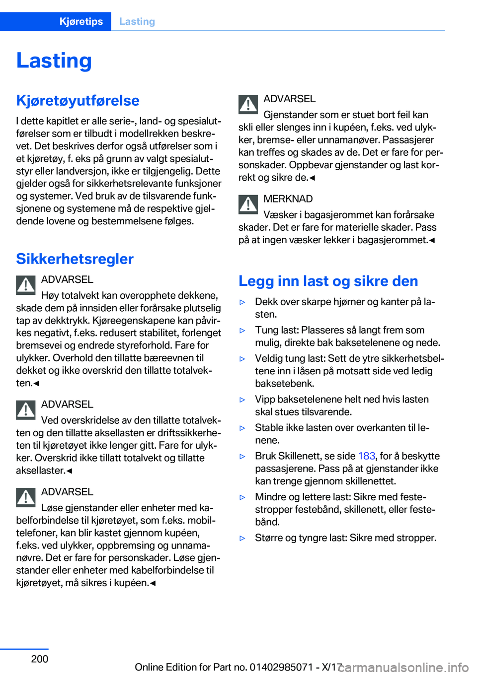 BMW X6 M 2018  InstruksjonsbØker (in Norwegian) �L�a�s�t�i�n�g�K�j�