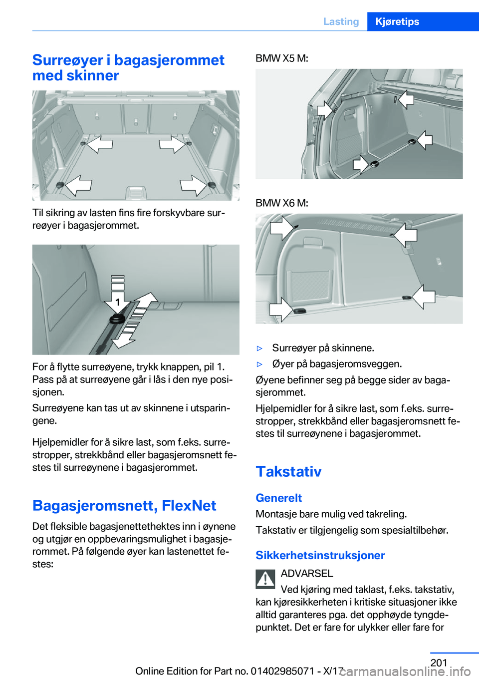 BMW X6 M 2018  InstruksjonsbØker (in Norwegian) �S�u�r�r�e�