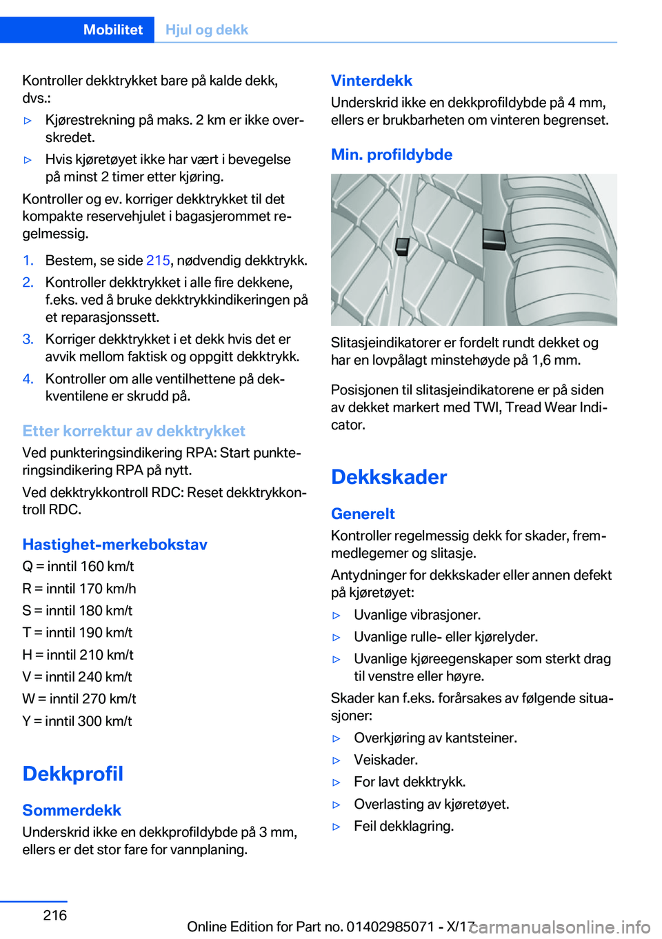 BMW X6 M 2018  InstruksjonsbØker (in Norwegian) �K�o�n�t�r�o�l�l�e�r� �d�e�k�k�t�r�y�k�k�e�t� �b�a�r�e� �p�å� �k�a�l�d�e� �d�e�k�k�,�d�v�s�.�:'y�K�j�