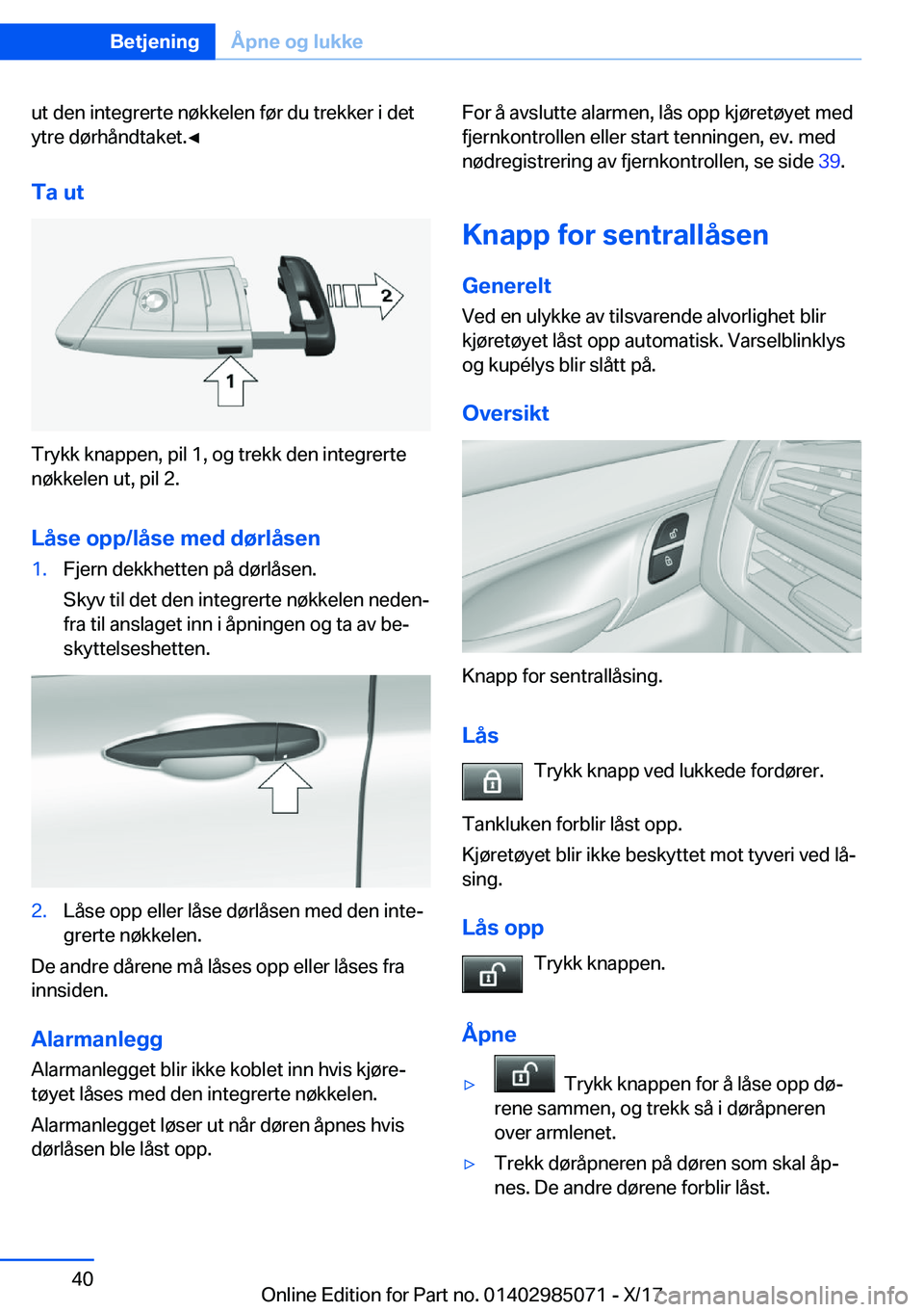 BMW X6 M 2018  InstruksjonsbØker (in Norwegian) �u�t� �d�e�n� �i�n�t�e�g�r�e�r�t�e� �n�