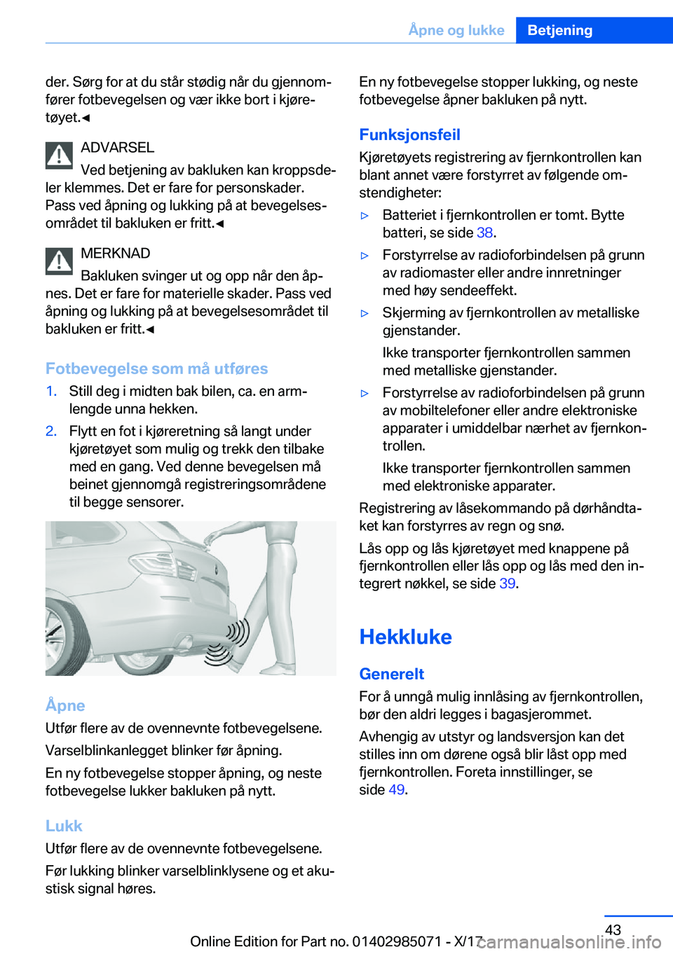 BMW X6 M 2018  InstruksjonsbØker (in Norwegian) �d�e�r�.� �S�