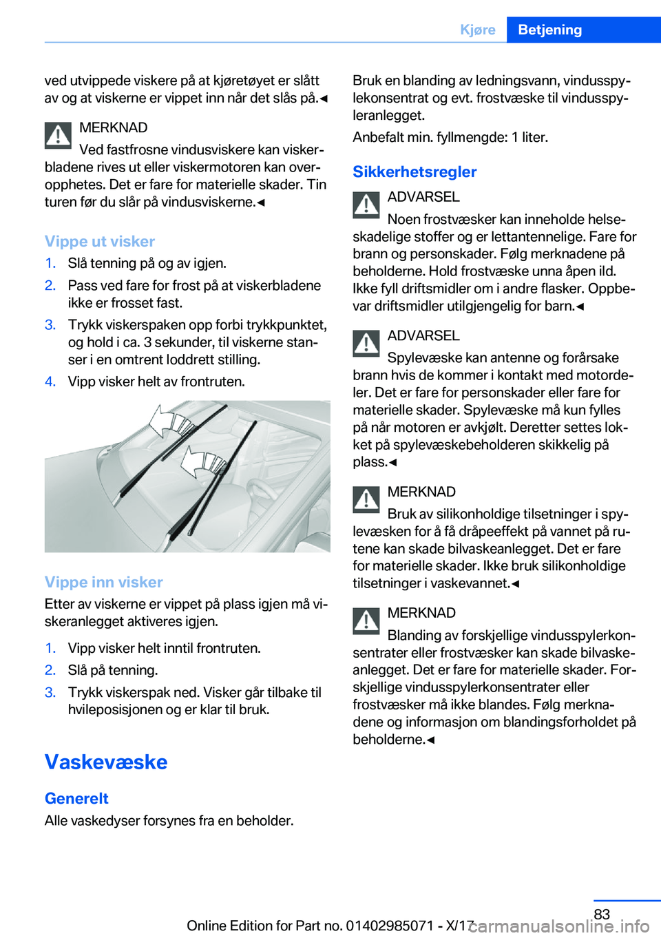 BMW X6 M 2018  InstruksjonsbØker (in Norwegian) �v�e�d� �u�t�v�i�p�p�e�d�e� �v�i�s�k�e�r�e� �p�å� �a�t� �k�j�