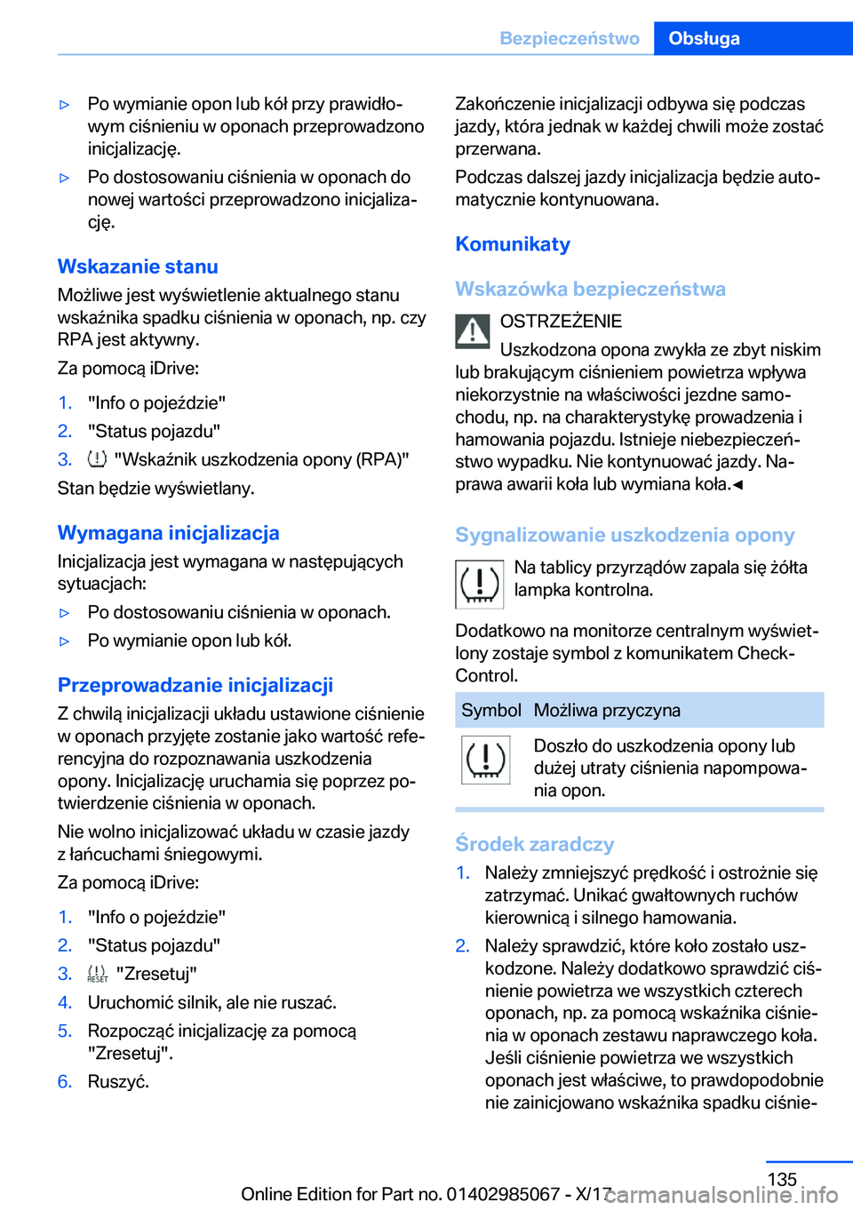 BMW X6 M 2018  Instrukcja obsługi (in Polish) 'y�P�o� �w�y�m�i�a�n�i�e� �o�p�o�n� �l�u�b� �k�