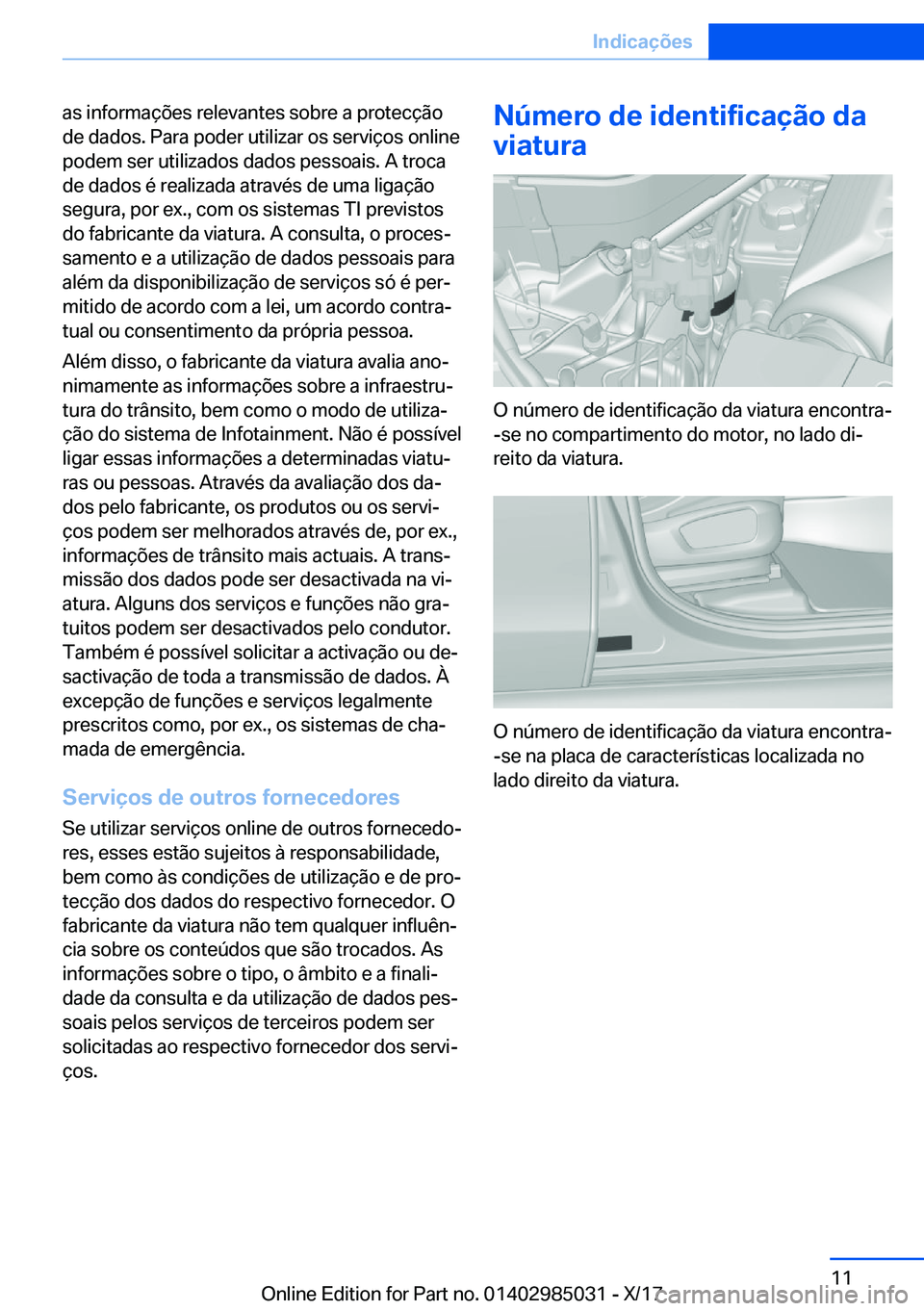 BMW X6 M 2018  Manual do condutor (in Portuguese) �a�s� �i�n�f�o�r�m�a�