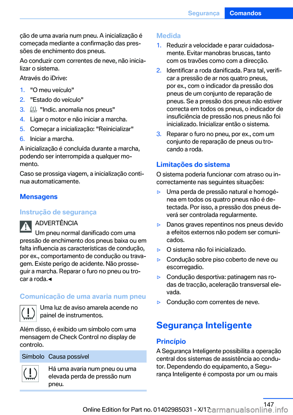 BMW X6 M 2018  Manual do condutor (in Portuguese) �