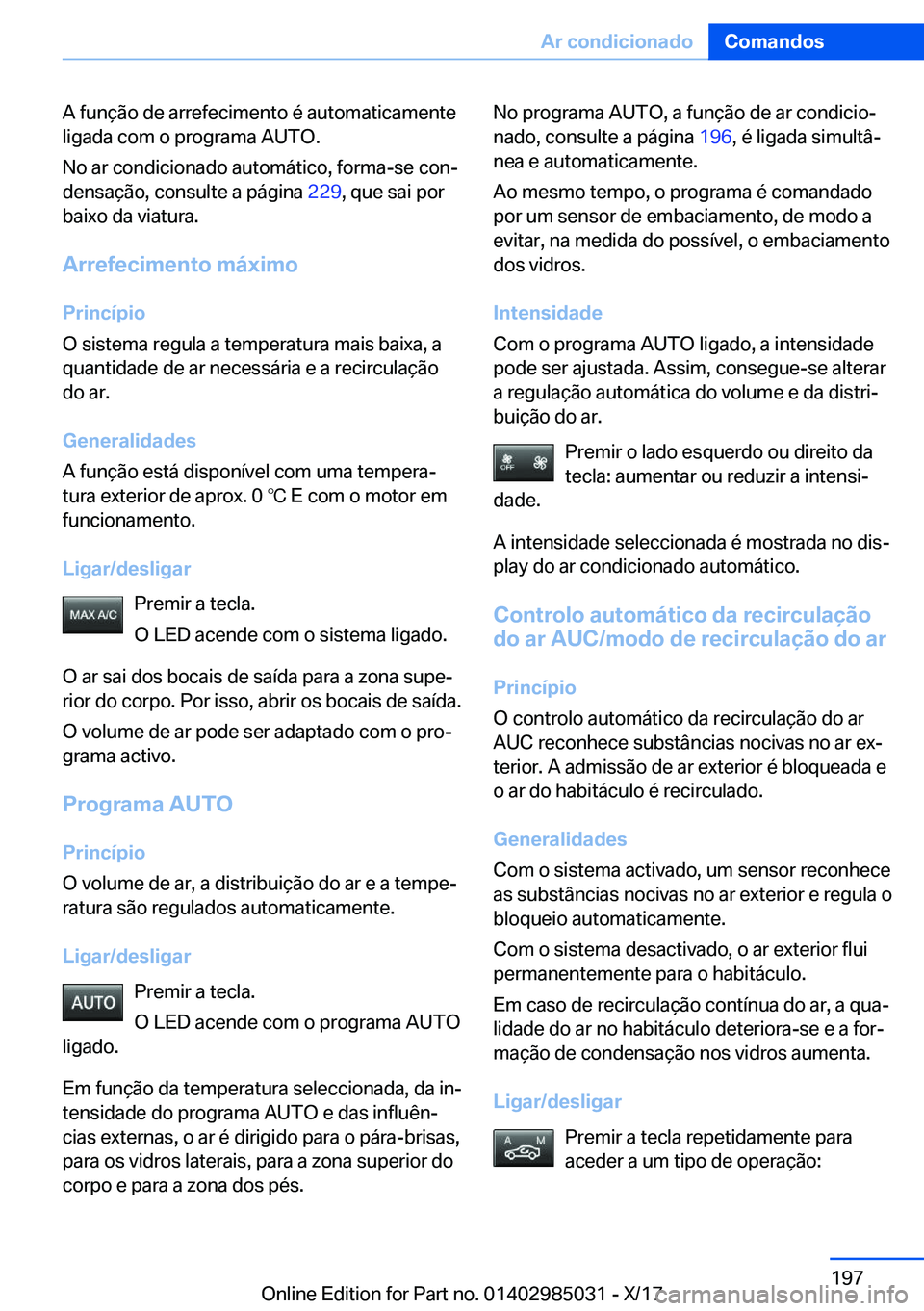 BMW X6 M 2018  Manual do condutor (in Portuguese) �A� �f�u�n�
