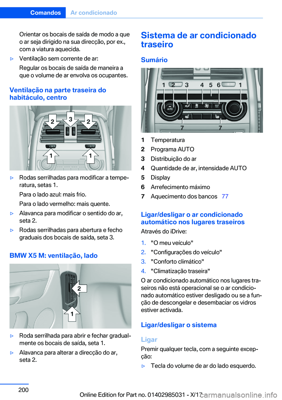 BMW X6 M 2018  Manual do condutor (in Portuguese) �O�r�i�e�n�t�a�r� �o�s� �b�o�c�a�i�s� �d�e� �s�a�