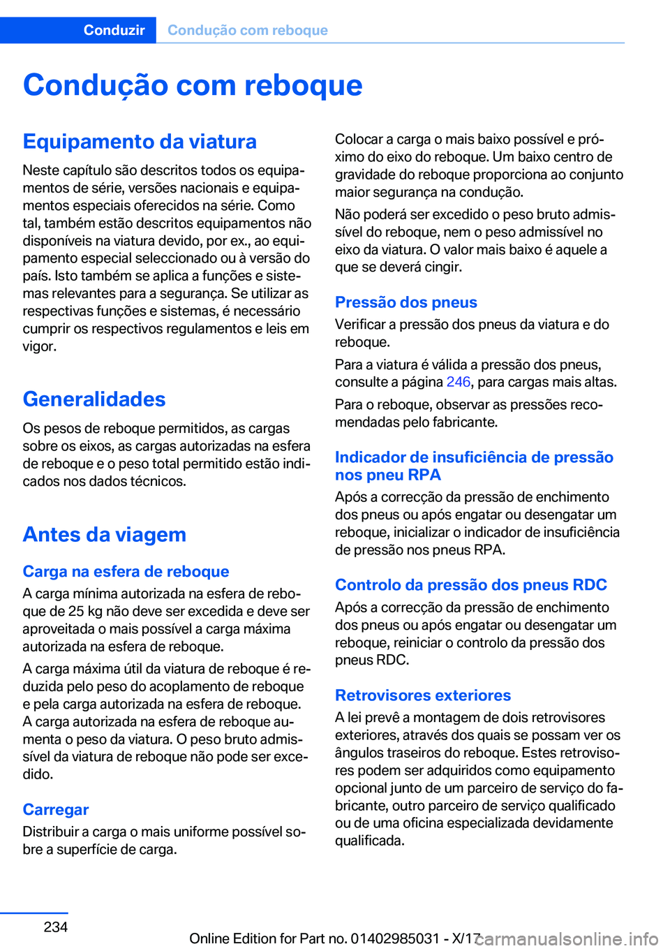 BMW X6 M 2018  Manual do condutor (in Portuguese) �C�o�n�d�u�