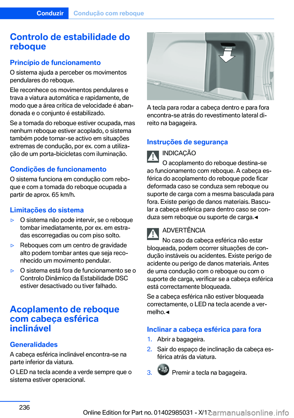 BMW X6 M 2018  Manual do condutor (in Portuguese) �C�o�n�t�r�o�l�o��d�e��e�s�t�a�b�i�l�i�d�a�d�e��d�o
�r�e�b�o�q�u�e
�P�r�i�n�c�