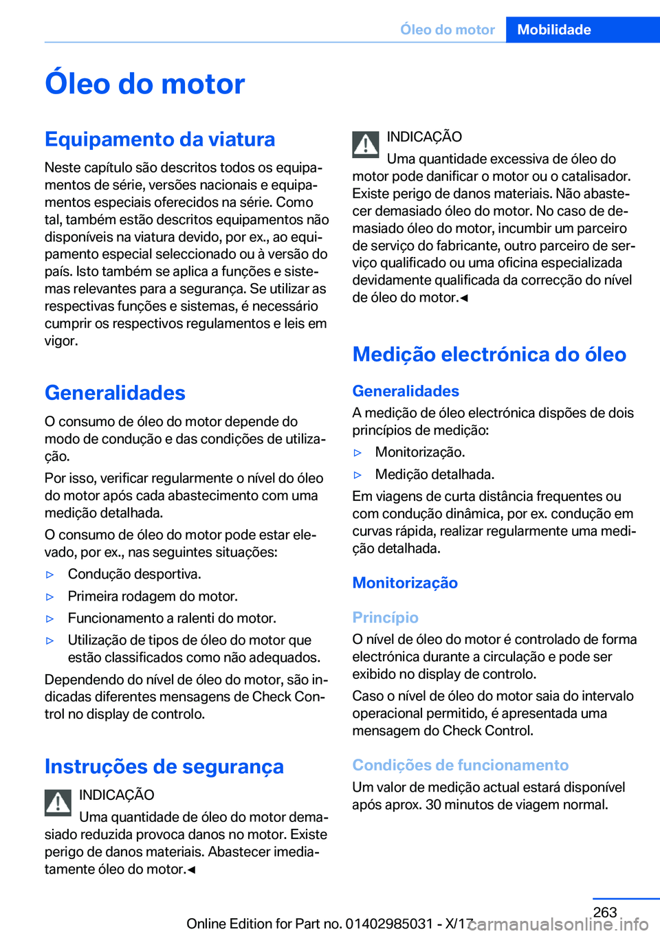 BMW X6 M 2018  Manual do condutor (in Portuguese) �