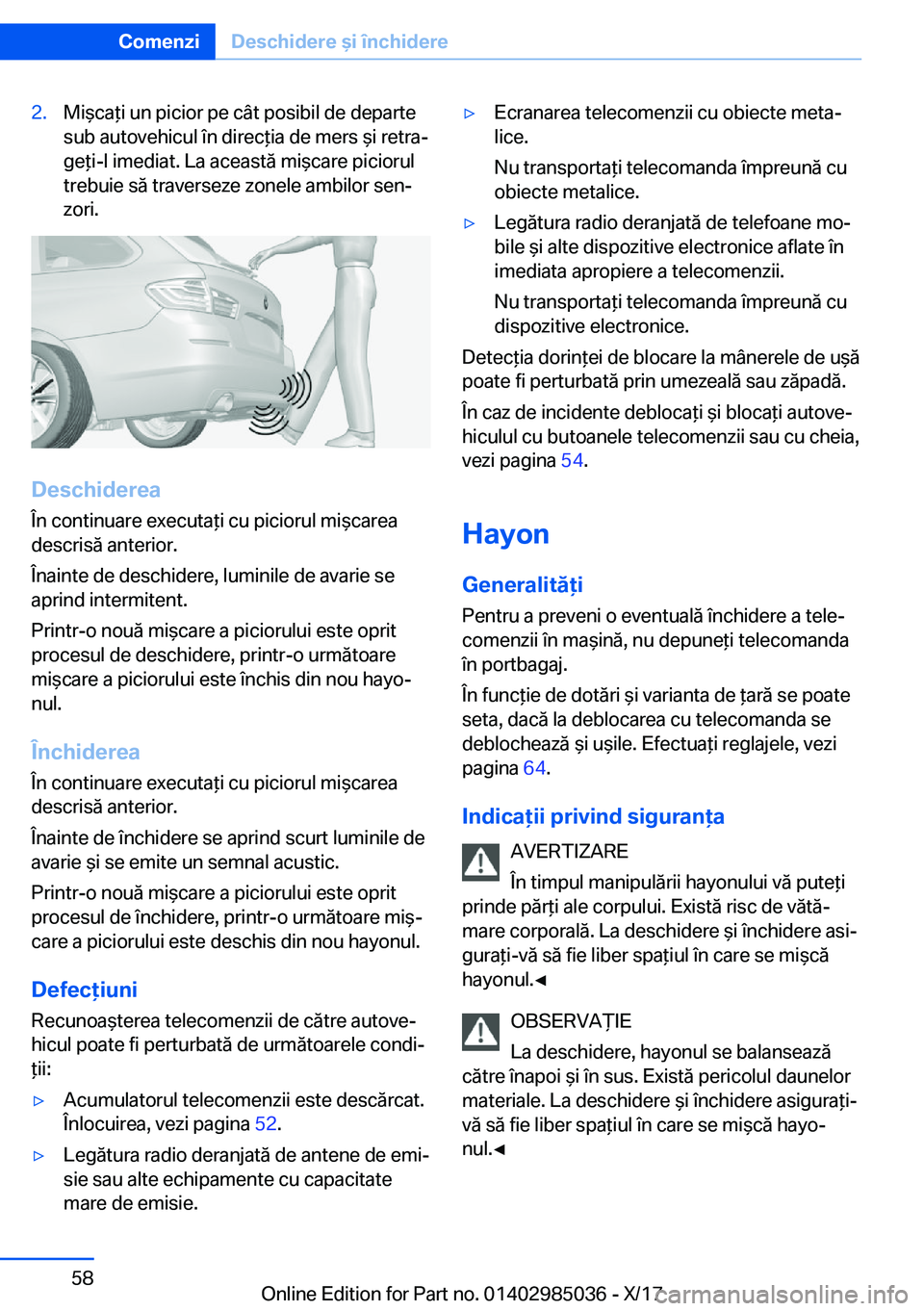 BMW X6 M 2018  Ghiduri De Utilizare (in Romanian) �2�.�M�i &�c�a *�i� �u�n� �p�i�c�i�o�r� �p�e� �c�