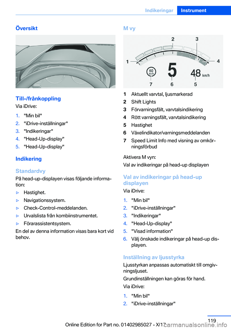 BMW X6 M 2018  InstruktionsbÖcker (in Swedish) �