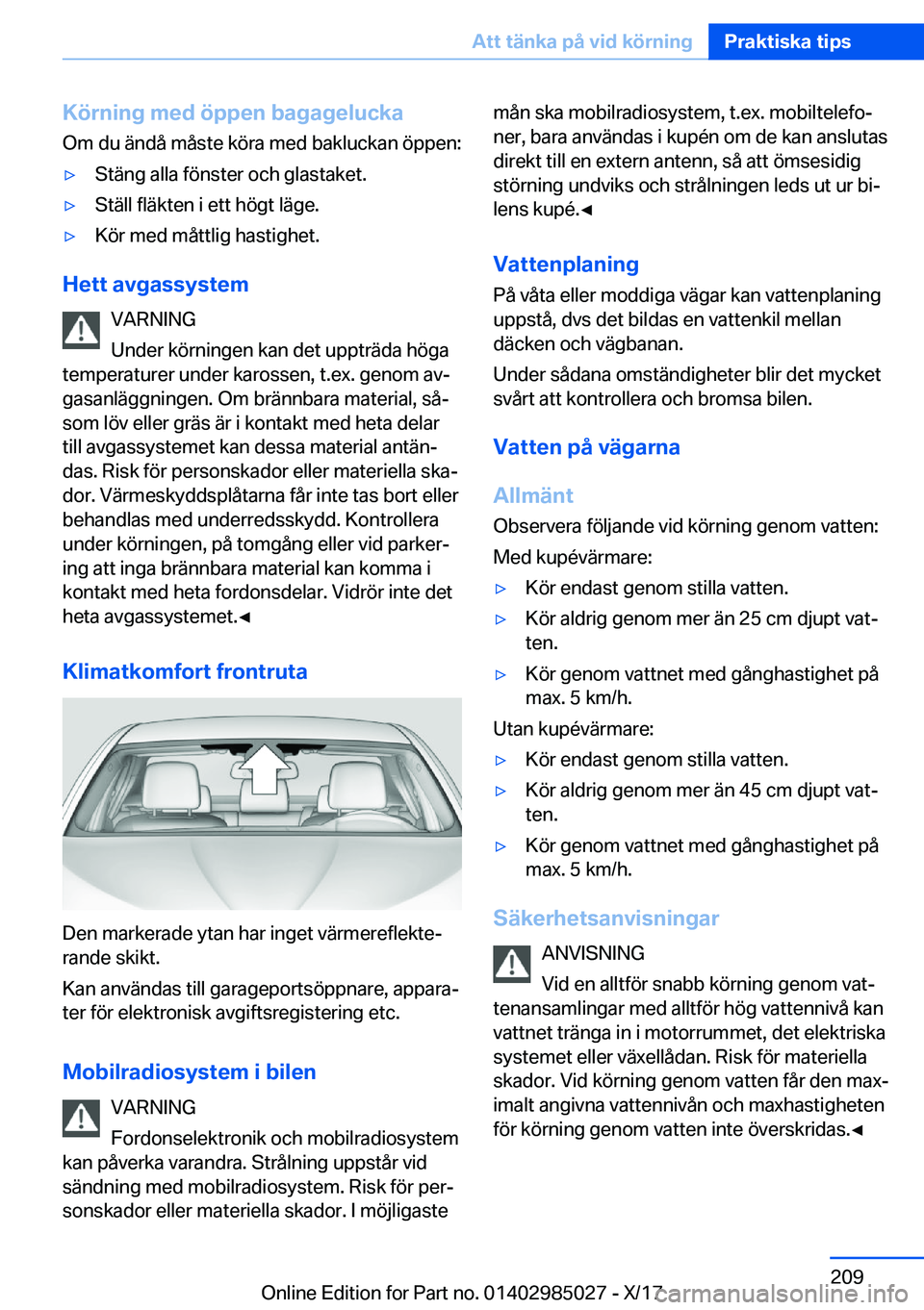 BMW X6 M 2018  InstruktionsbÖcker (in Swedish) �K�