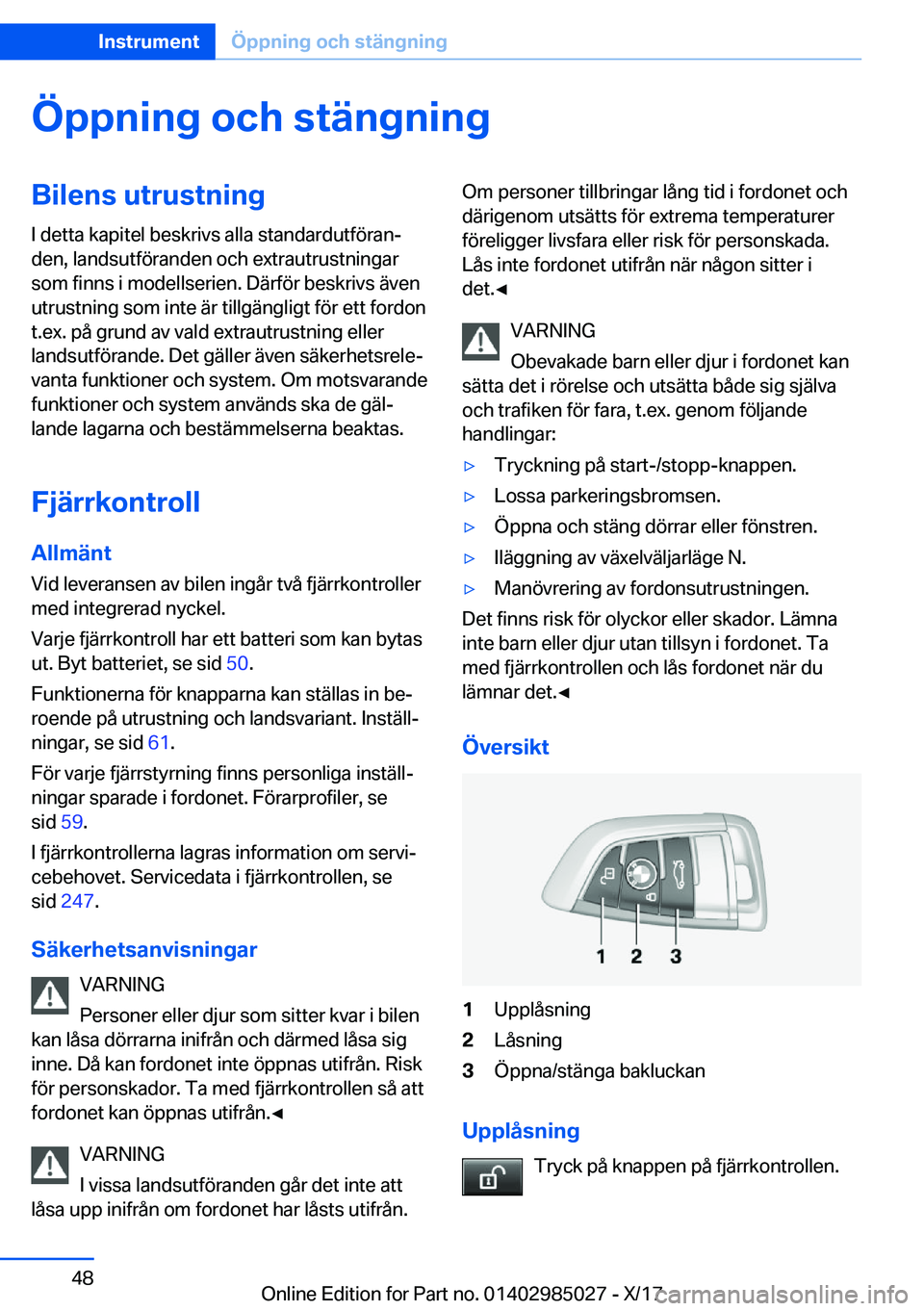 BMW X6 M 2018  InstruktionsbÖcker (in Swedish) �