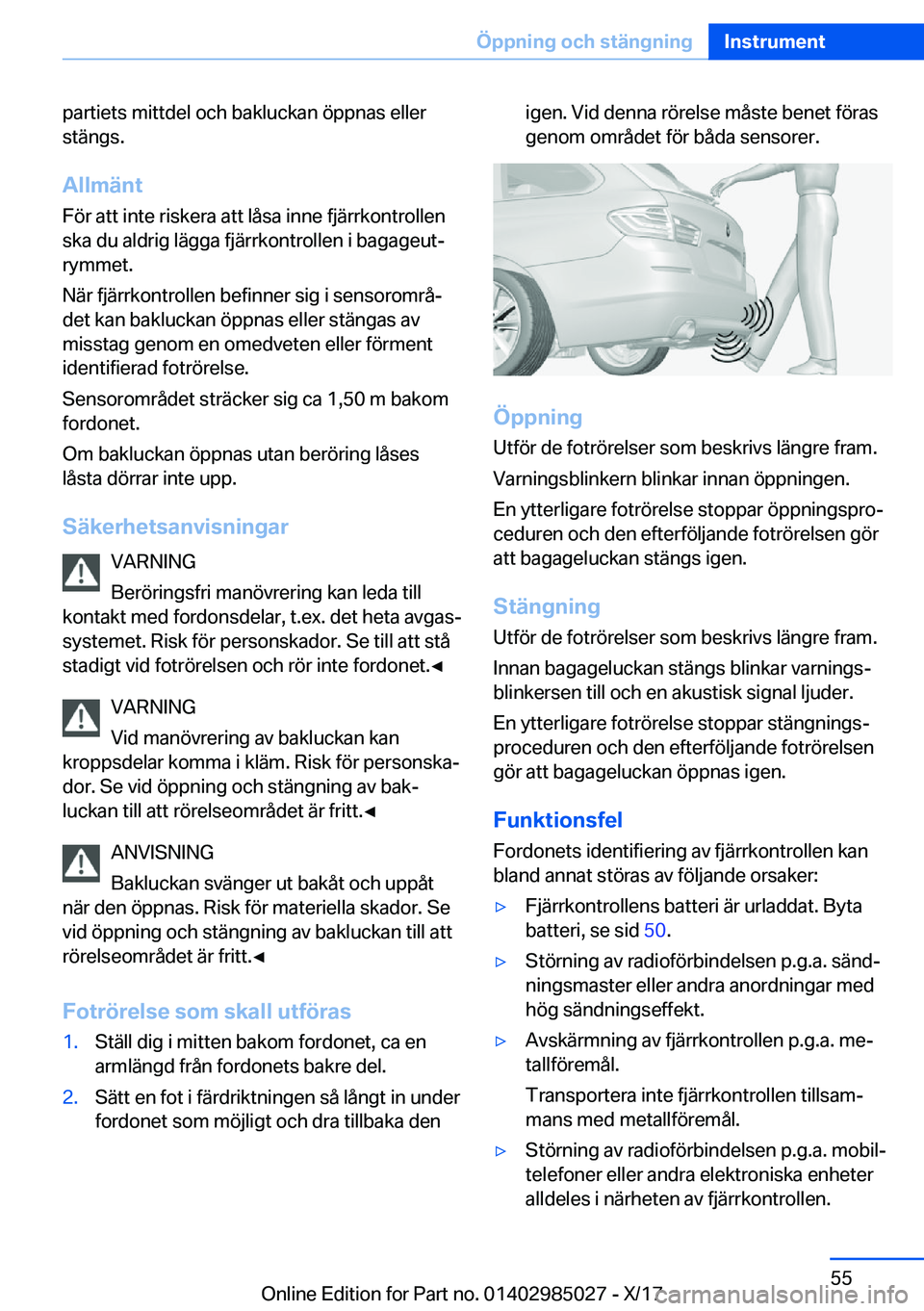 BMW X6 M 2018  InstruktionsbÖcker (in Swedish) �p�a�r�t�i�e�t�s� �m�i�t�t�d�e�l� �o�c�h� �b�a�k�l�u�c�k�a�n� �