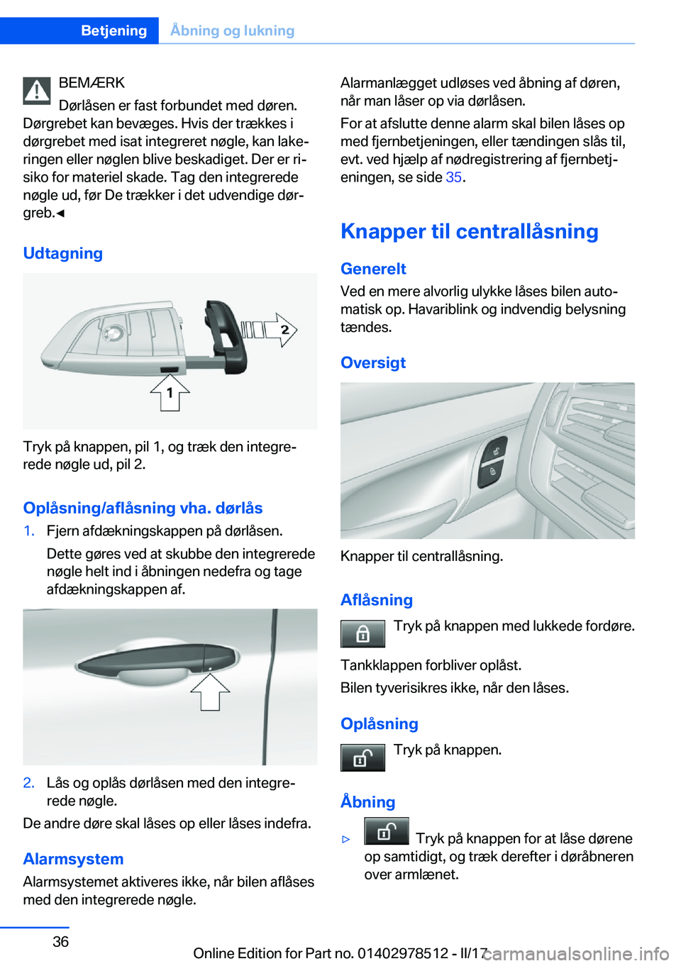BMW X6 M 2017  InstruktionsbØger (in Danish) �B�E�M�Æ�R�K
�D�