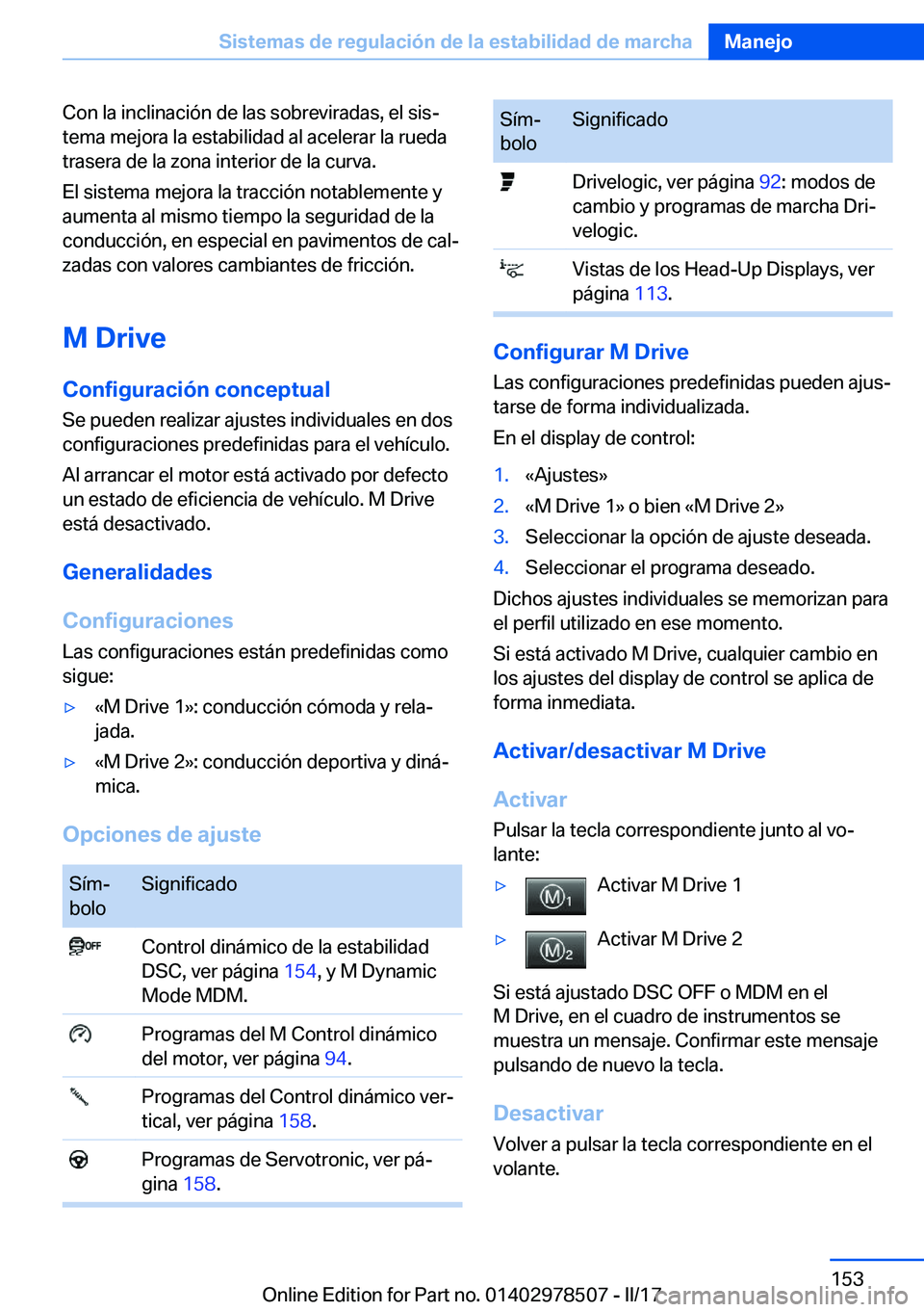 BMW X6 M 2017  Manuales de Empleo (in Spanish) �C�o�n� �l�a� �i�n�c�l�i�n�a�c�i�