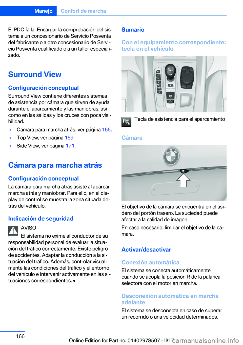 BMW X6 M 2017  Manuales de Empleo (in Spanish) �E�l� �P�D�C� �f�a�l�l�a�.� �E�n�c�a�r�g�a�r� �l�a� �c�o�m�p�r�o�b�a�c�i�
