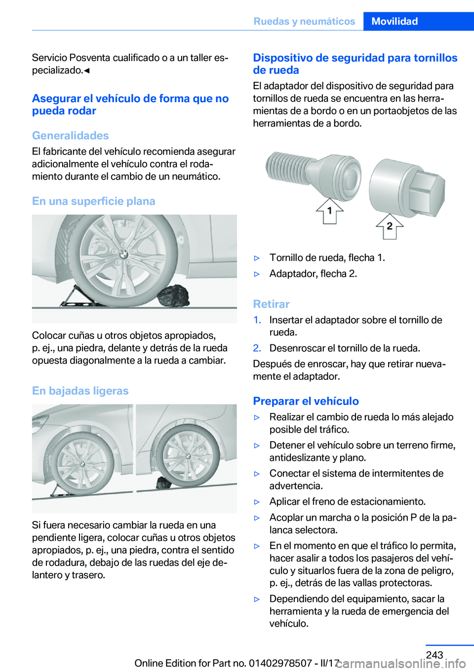 BMW X6 M 2017  Manuales de Empleo (in Spanish) �S�e�r�v�i�c�i�o� �P�o�s�v�e�n�t�a� �c�u�a�l�i�f�i�c�a�d�o� �o� �a� �u�n� �t�a�l�l�e�r� �e�sª
�p�e�c�i�a�l�i�z�a�d�o�.'