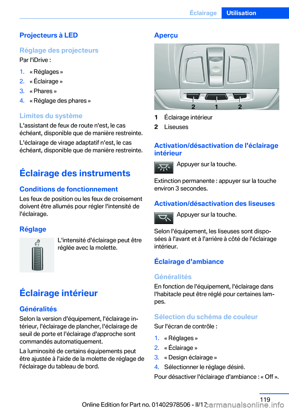 BMW X6 M 2017  Notices Demploi (in French) �P�r�o�j�e�c�t�e�u�r�s��