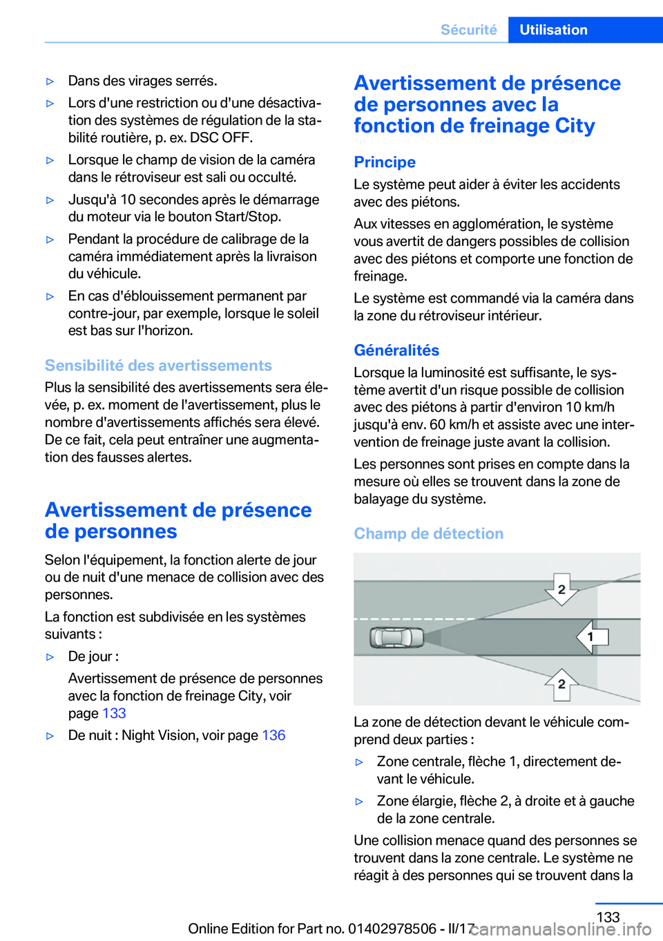 BMW X6 M 2017  Notices Demploi (in French) 'y�D�a�n�s� �d�e�s� �v�i�r�a�g�e�s� �s�e�r�r�é�s�.'y�L�o�r�s� �d�'�u�n�e� �r�e�s�t�r�i�c�t�i�o�n� �o�u� �d�'�u�n�e� �d�é�s�a�c�t�i�v�aj�t�i�o�n� �d�e�s� �s�y�s�t�è�m�e�s� �d�e� �r�
