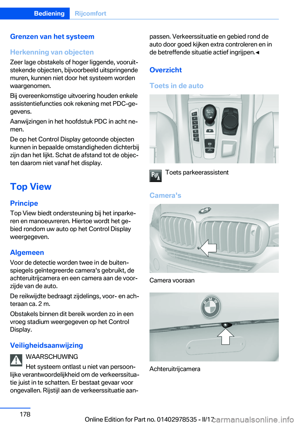BMW X6 M 2017  Instructieboekjes (in Dutch) �G�r�e�n�z�e�n��v�a�n��h�e�t��s�y�s�t�e�e�m
�H�e�r�k�e�n�n�i�n�g��v�a�n��o�b�j�e�c�t�e�n �Z�e�e�r� �l�a�g�e� �o�b�s�t�a�k�e�l�s� �o�f� �h�o�g�e�r� �l�i�g�g�e�n�d�e�,� �v�o�o�r�u�i�tj
�s�t�e�k�e�