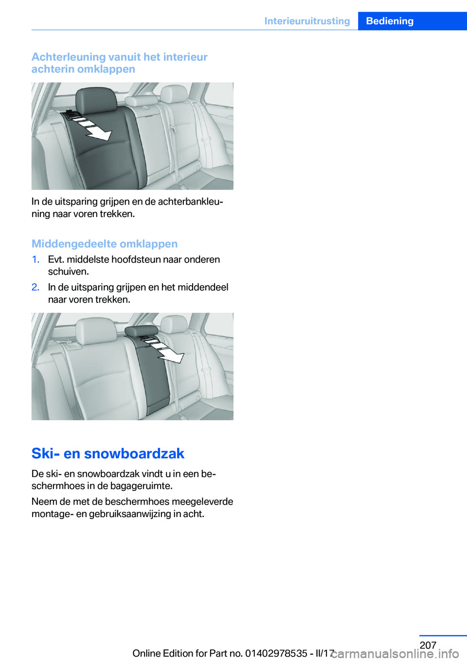 BMW X6 M 2017  Instructieboekjes (in Dutch) �A�c�h�t�e�r�l�e�u�n�i�n�g��v�a�n�u�i�t��h�e�t��i�n�t�e�r�i�e�u�r
�a�c�h�t�e�r�i�n��o�m�k�l�a�p�p�e�n
�I�n� �d�e� �u�i�t�s�p�a�r�i�n�g� �g�r�i�j�p�e�n� �e�n� �d�e� �a�c�h�t�e�r�b�a�n�k�l�e�uj �n�