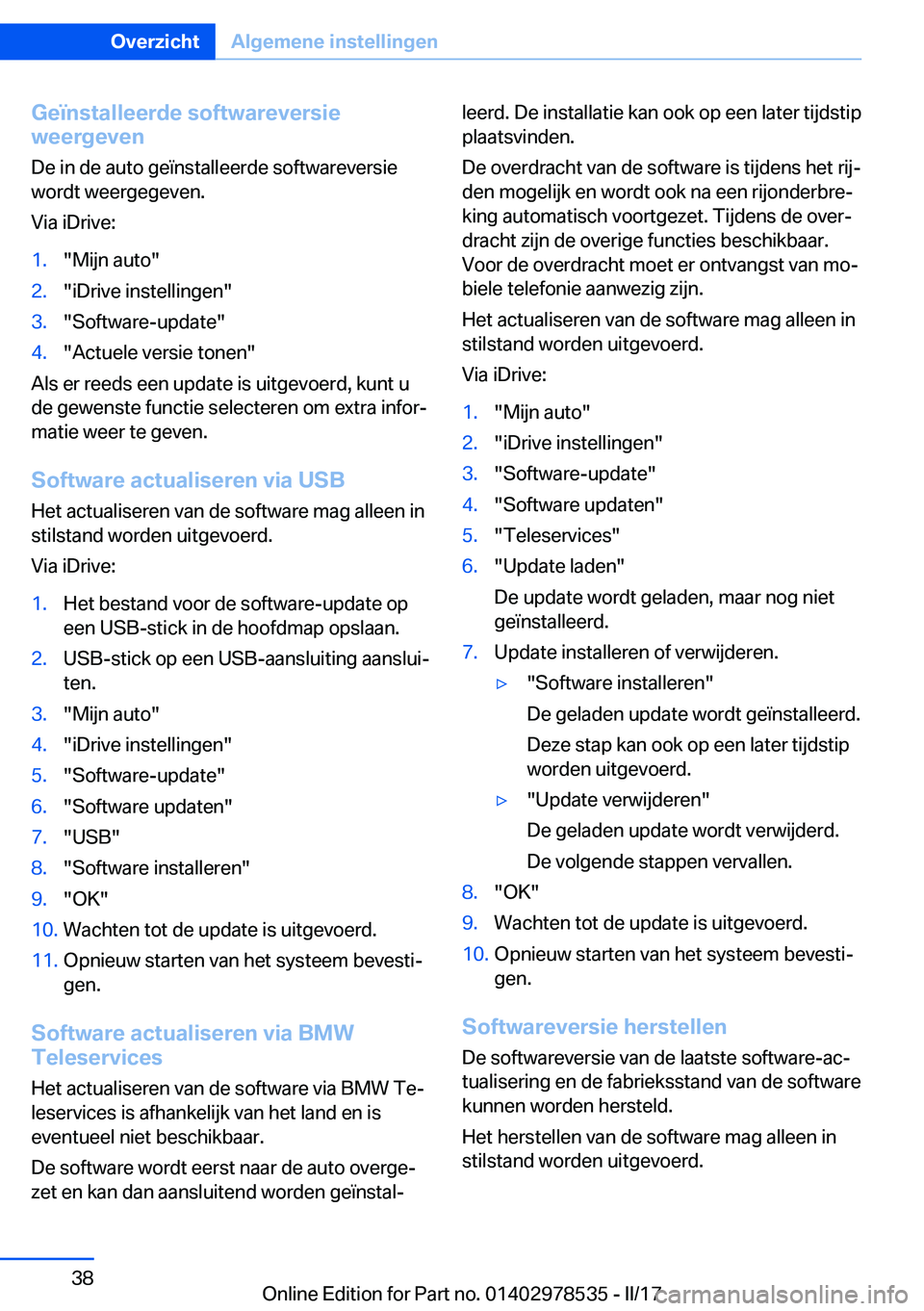 BMW X6 M 2017  Instructieboekjes (in Dutch) �G�e�