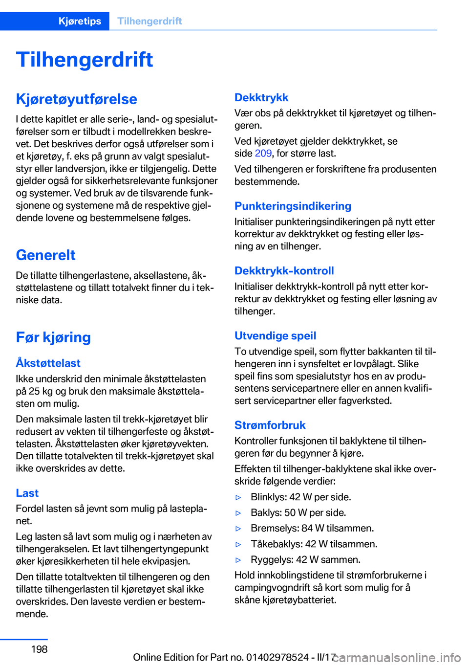 BMW X6 M 2017  InstruksjonsbØker (in Norwegian) �T�i�l�h�e�n�g�e�r�d�r�i�f�t�K�j�
