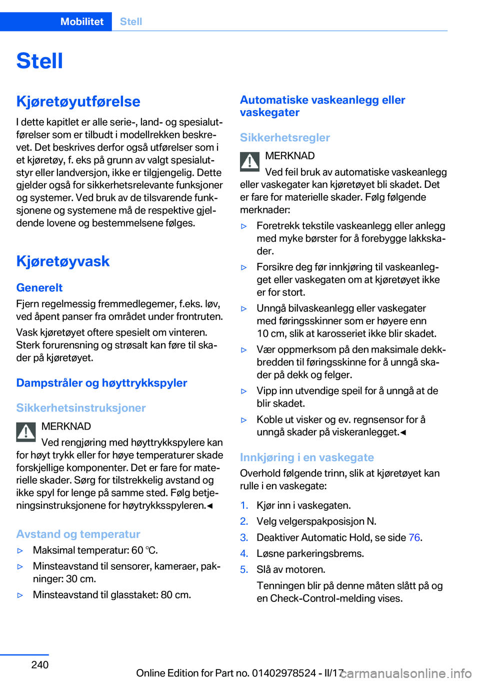 BMW X6 M 2017  InstruksjonsbØker (in Norwegian) �S�t�e�l�l�K�j�