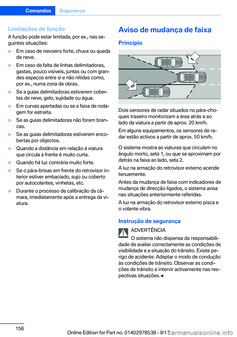 BMW X6 M 2017  Manual do condutor (in Portuguese) �L�i�m�i�t�a�