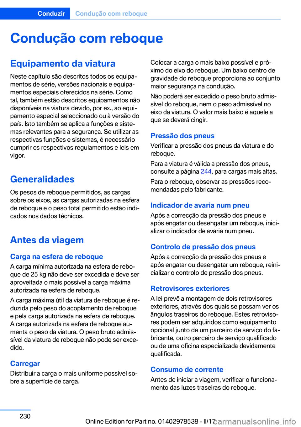 BMW X6 M 2017  Manual do condutor (in Portuguese) �C�o�n�d�u�