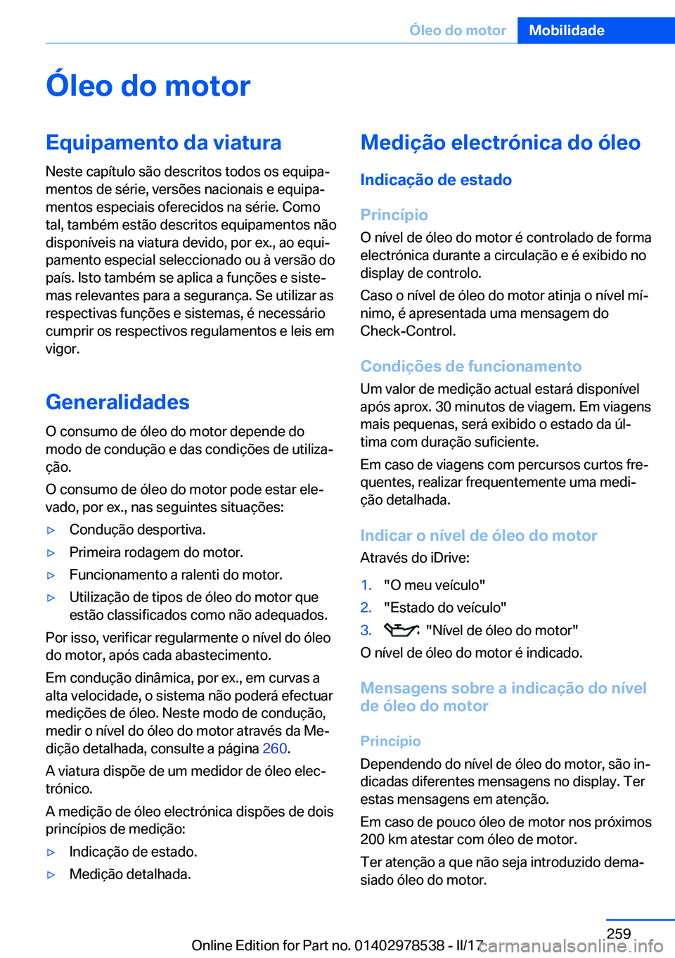 BMW X6 M 2017  Manual do condutor (in Portuguese) �
