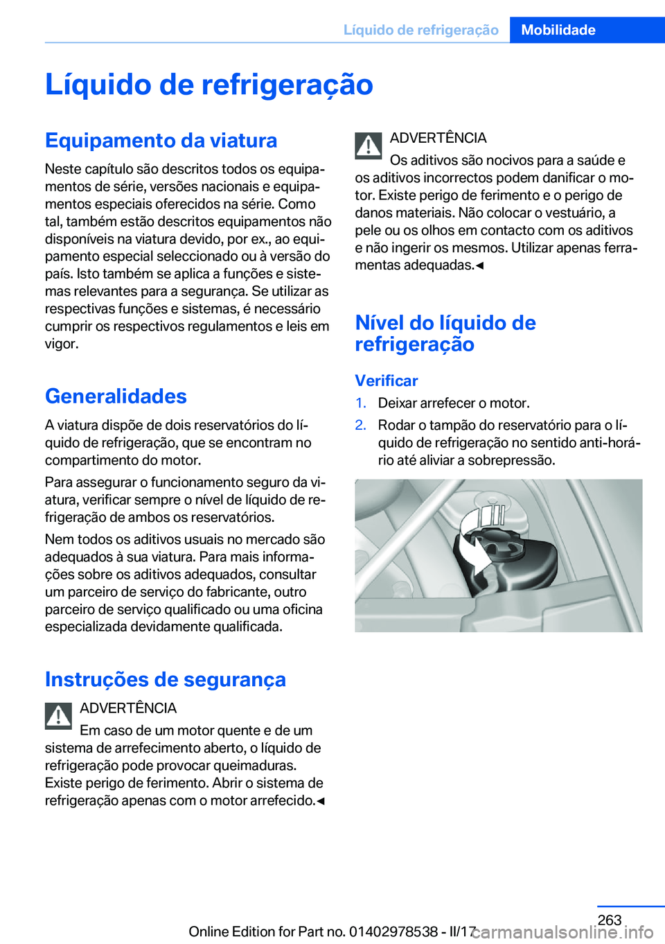 BMW X6 M 2017  Manual do condutor (in Portuguese) �L�