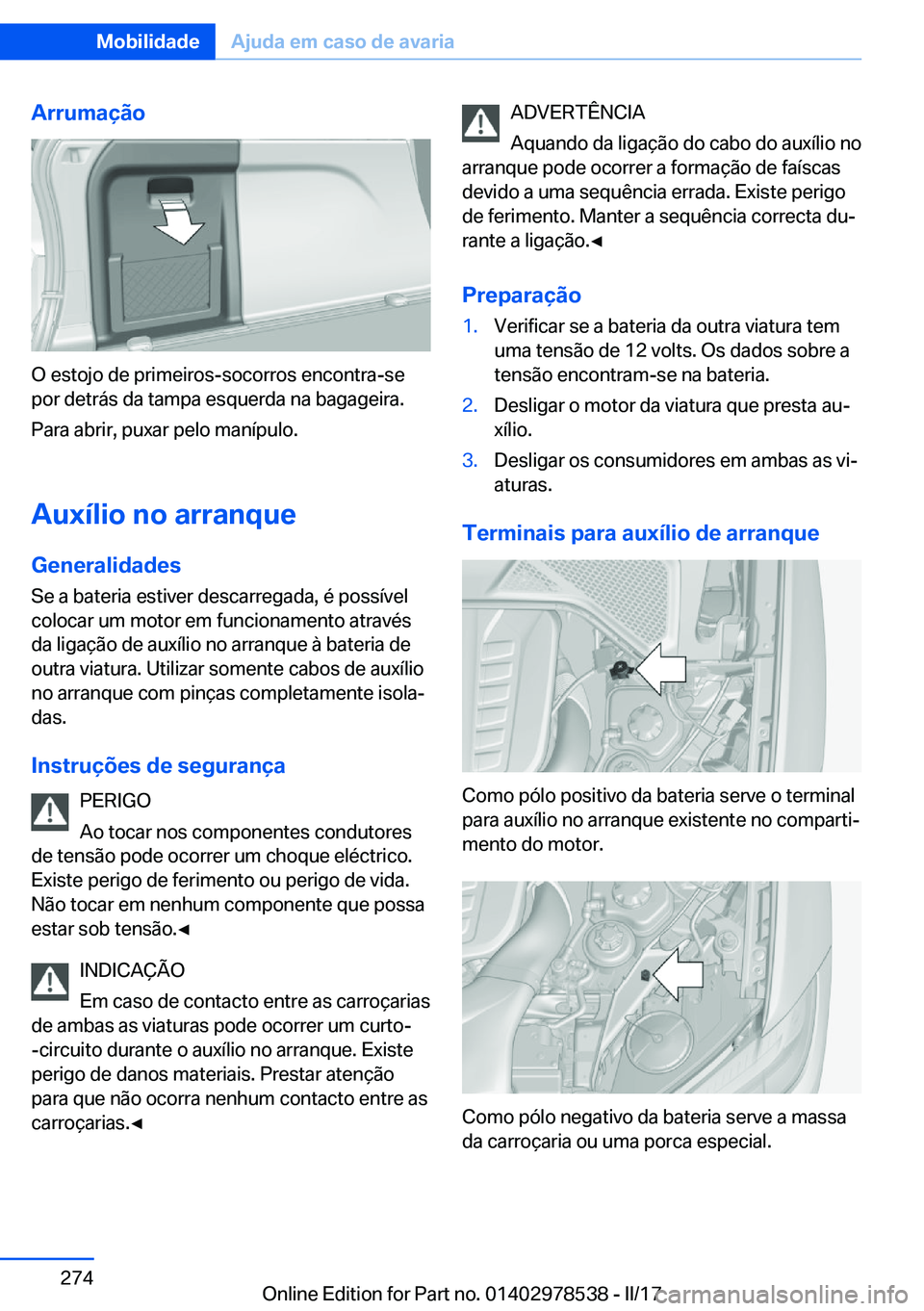 BMW X6 M 2017  Manual do condutor (in Portuguese) �A�r�r�u�m�a�