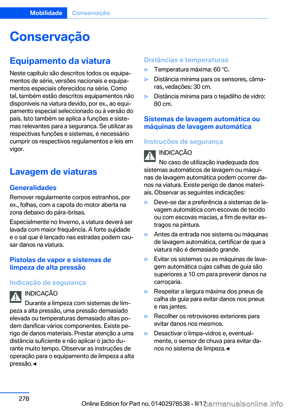 BMW X6 M 2017  Manual do condutor (in Portuguese) �C�o�n�s�e�r�v�a�