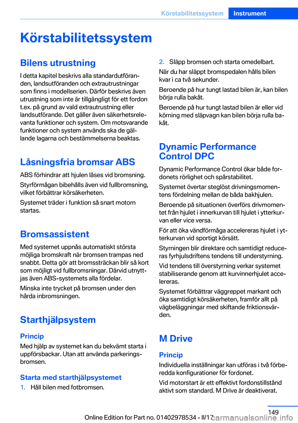 BMW X6 M 2017  InstruktionsbÖcker (in Swedish) �K�
