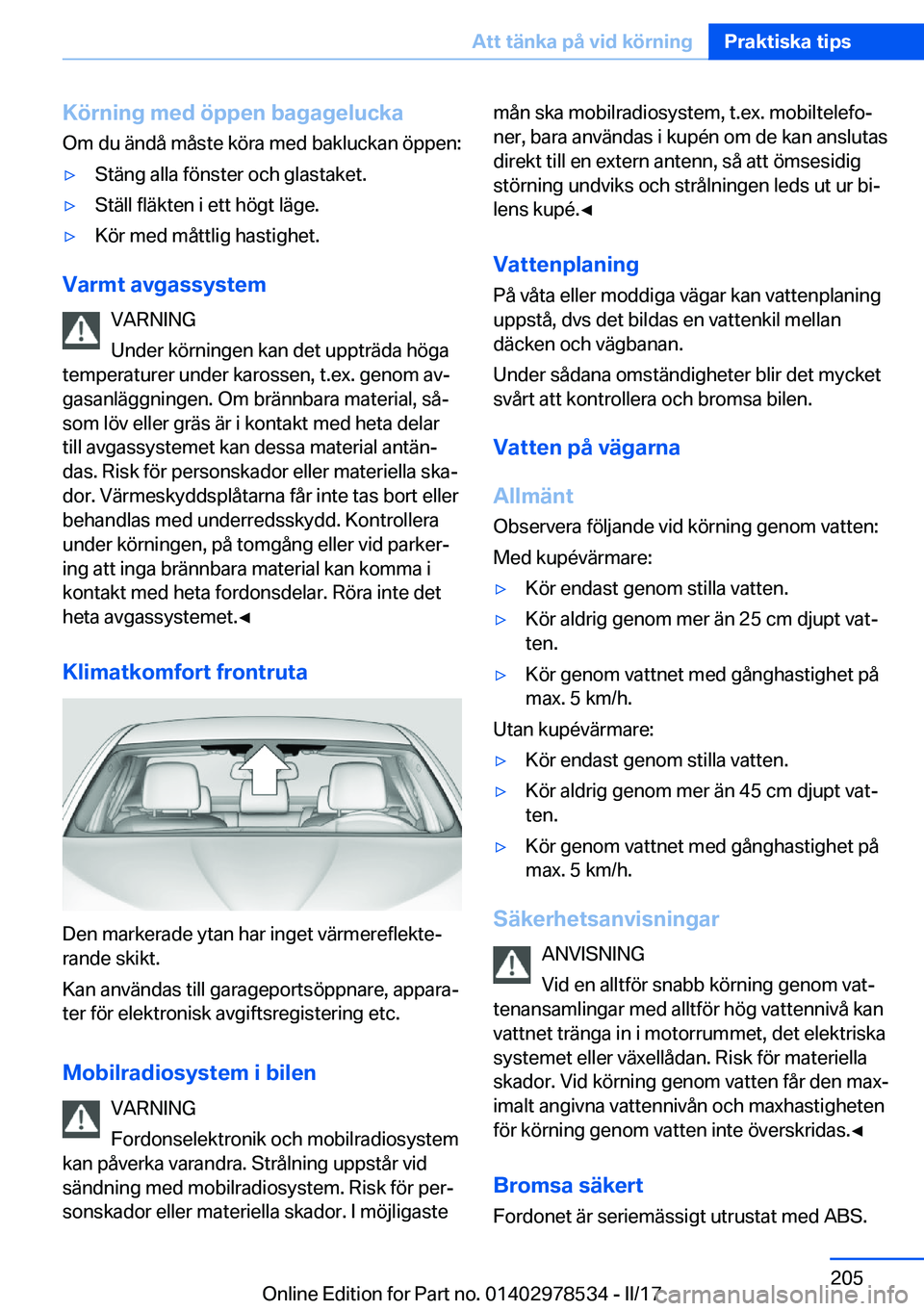 BMW X6 M 2017  InstruktionsbÖcker (in Swedish) �K�