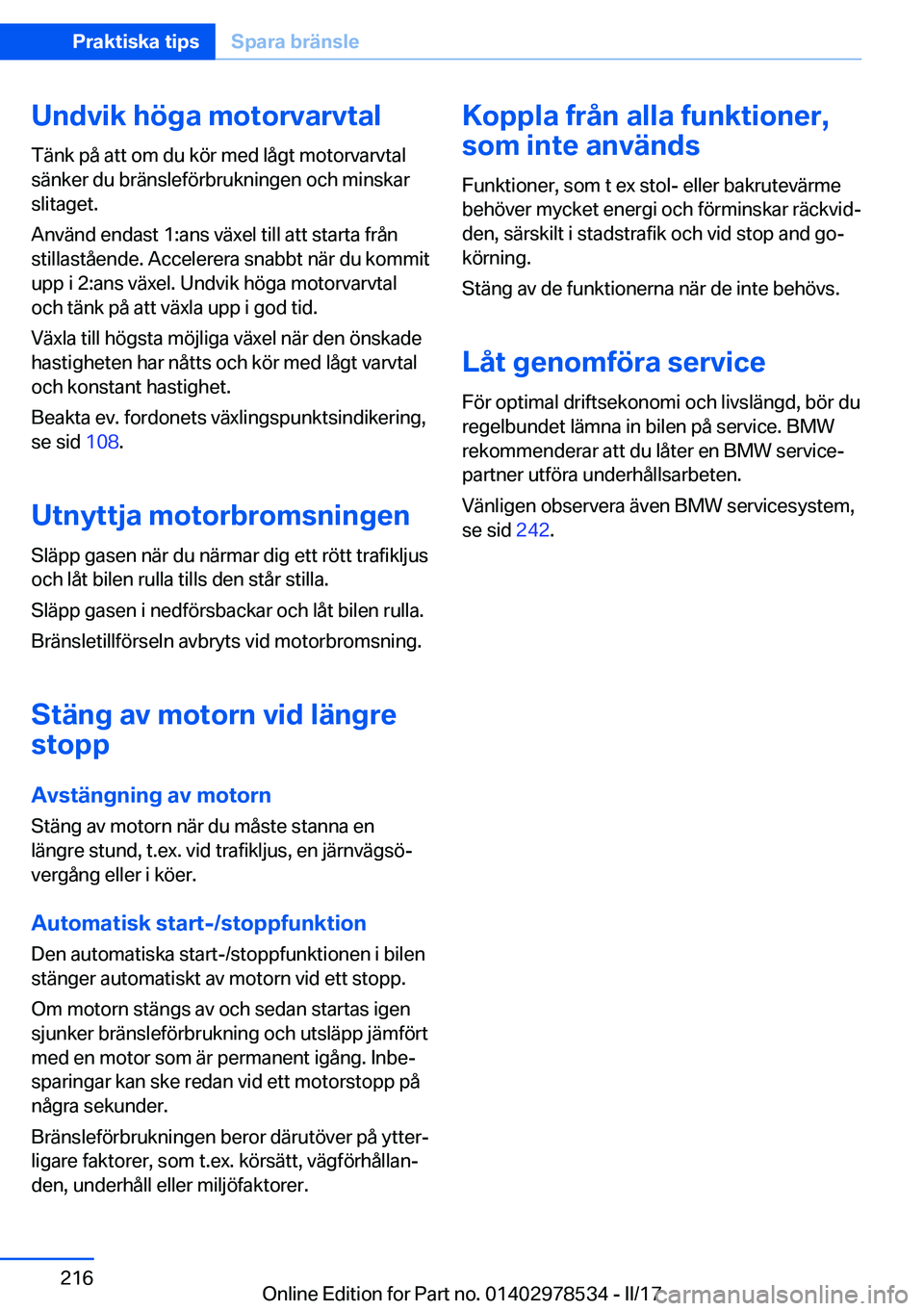 BMW X6 M 2017  InstruktionsbÖcker (in Swedish) �U�n�d�v�i�k��h�