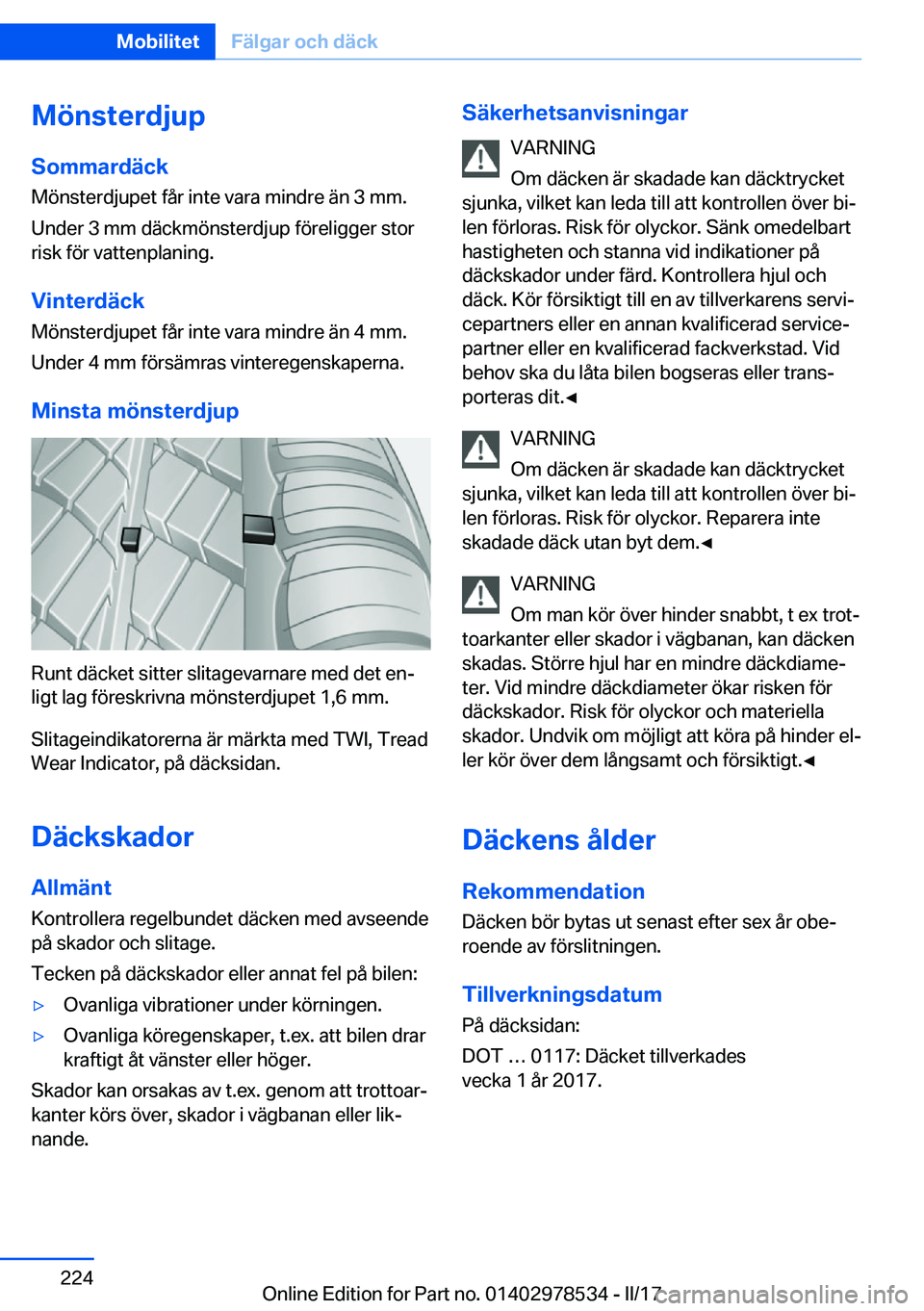BMW X6 M 2017  InstruktionsbÖcker (in Swedish) �M�