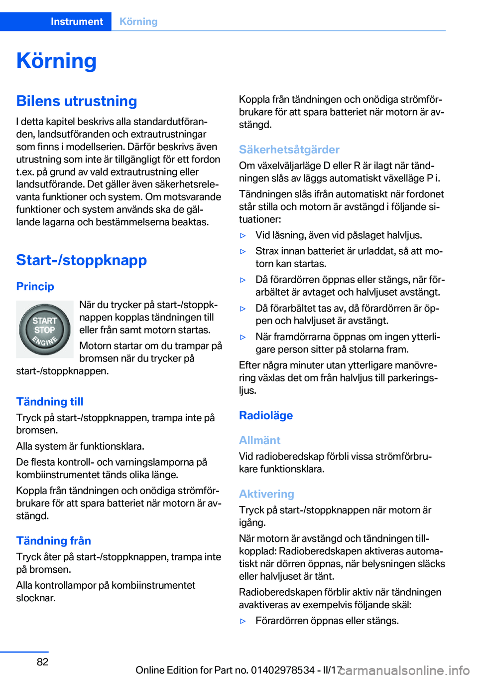 BMW X6 M 2017  InstruktionsbÖcker (in Swedish) �K�