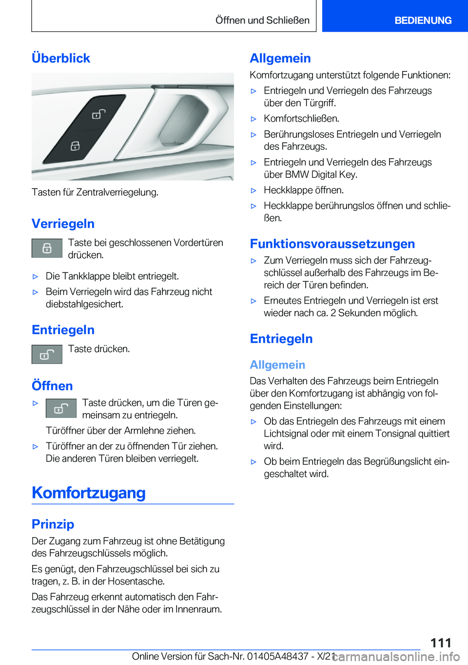 BMW X7 2022  Betriebsanleitungen (in German) �