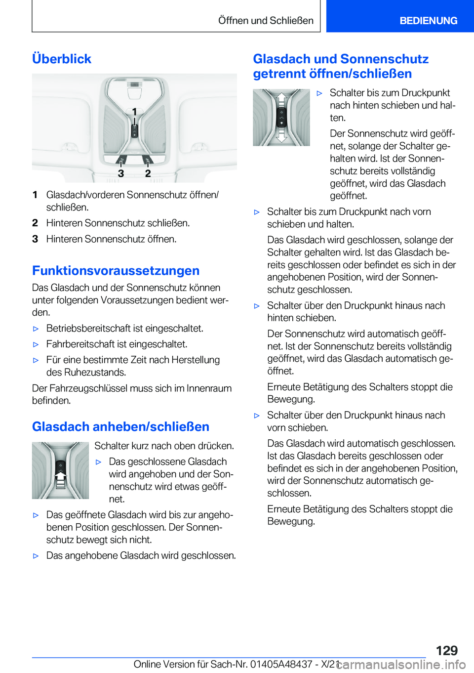 BMW X7 2022  Betriebsanleitungen (in German) �