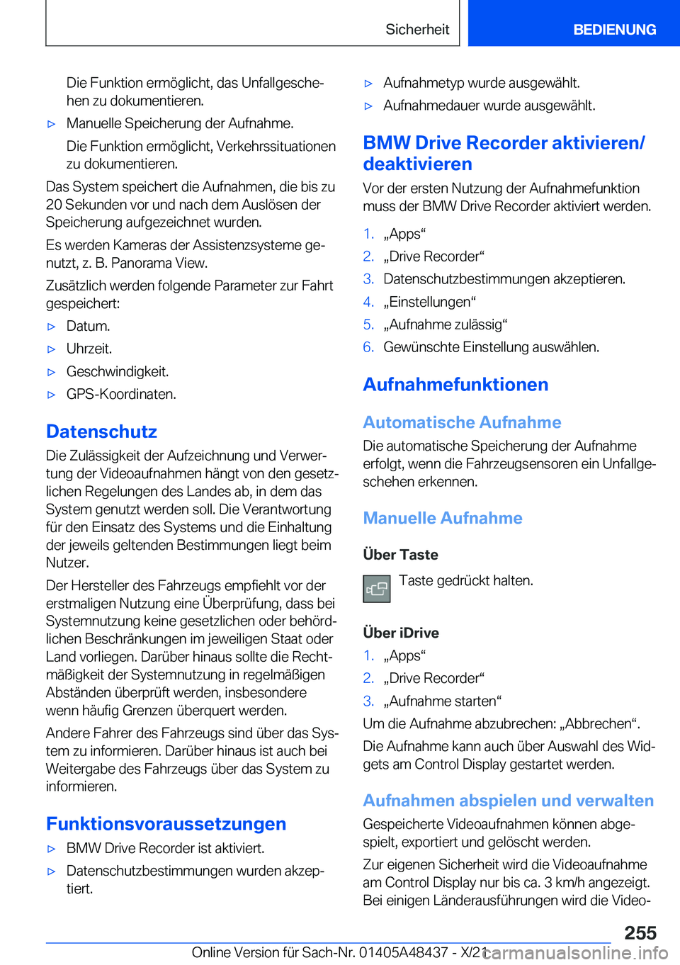 BMW X7 2022  Betriebsanleitungen (in German) �D�i�e��F�u�n�k�t�i�o�n��e�r�m�