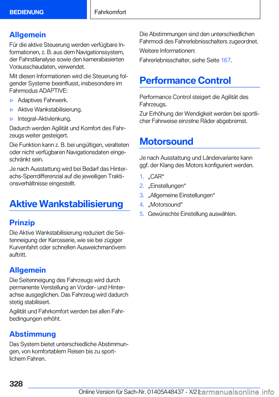 BMW X7 2022  Betriebsanleitungen (in German) �A�l�l�g�e�m�e�i�n
�F�