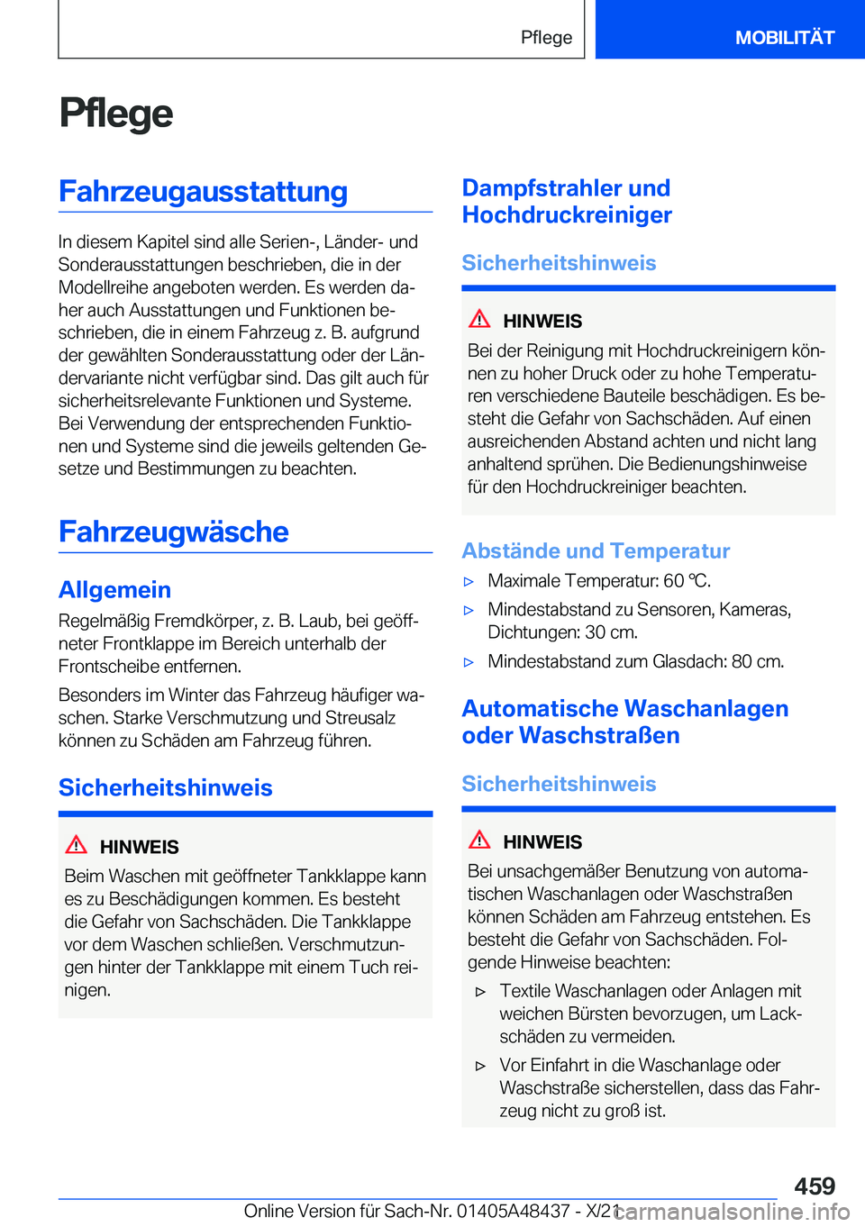 BMW X7 2022  Betriebsanleitungen (in German) �P�f�l�e�g�e�F�a�h�r�z�e�u�g�a�u�s�s�t�a�t�t�u�n�g
�I�n��d�i�e�s�e�m��K�a�p�i�t�e�l��s�i�n�d��a�l�l�e��S�e�r�i�e�n�-�,��L�