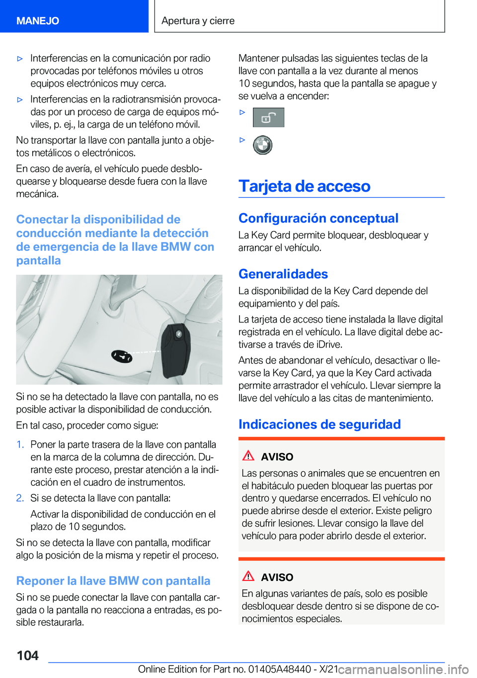 BMW X7 2022  Manuales de Empleo (in Spanish) x�I�n�t�e�r�f�e�r�e�n�c�i�a�s��e�n��l�a��c�o�m�u�n�i�c�a�c�i�