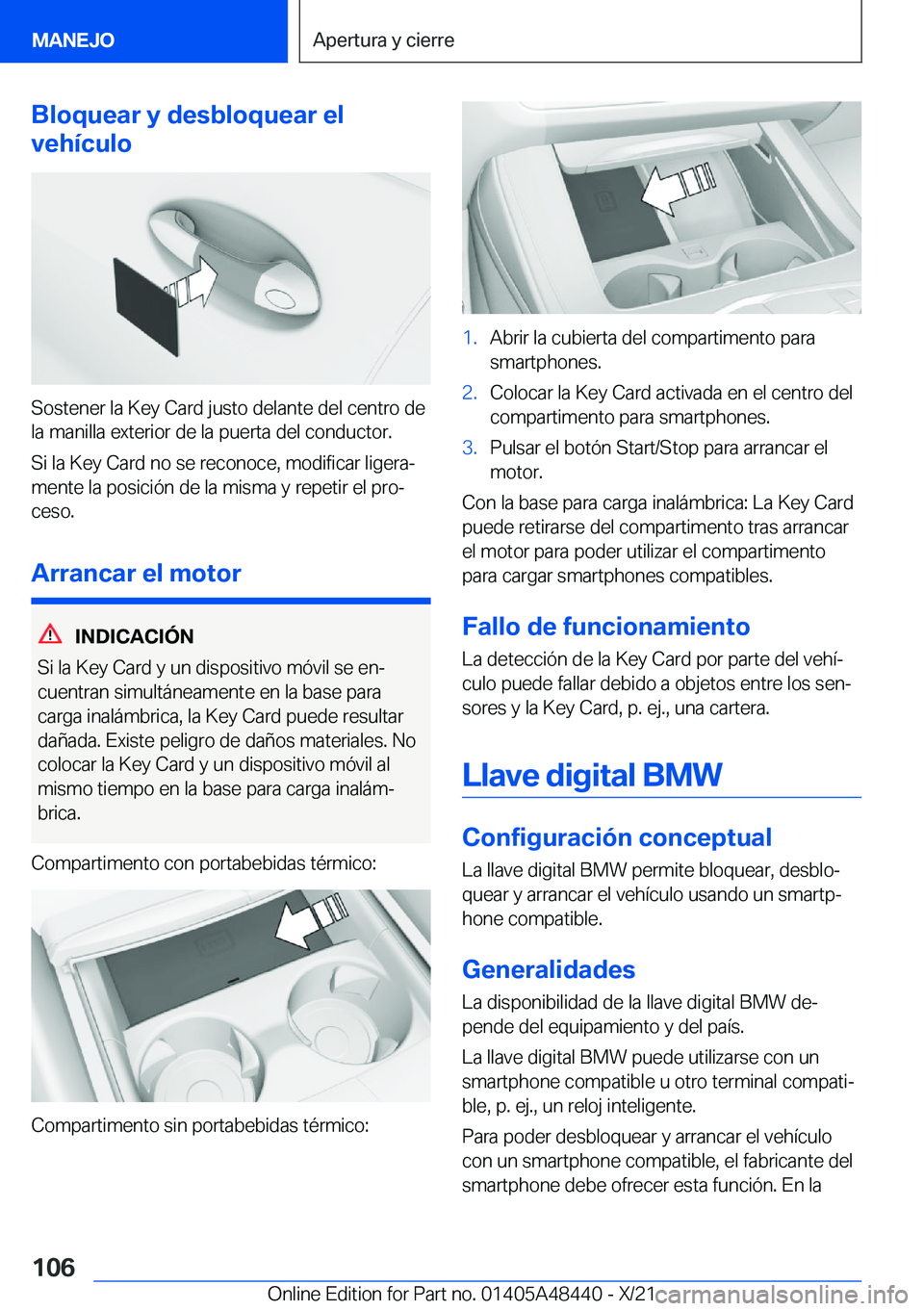 BMW X7 2022  Manuales de Empleo (in Spanish) �B�l�o�q�u�e�a�r��y��d�e�s�b�l�o�q�u�e�a�r��e�l
�v�e�h�