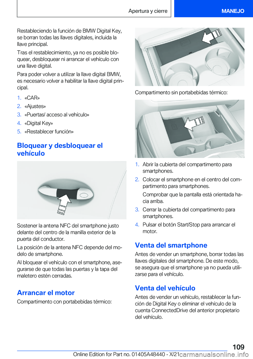 BMW X7 2022  Manuales de Empleo (in Spanish) �R�e�s�t�a�b�l�e�c�i�e�n�d�o��l�a��f�u�n�c�i�