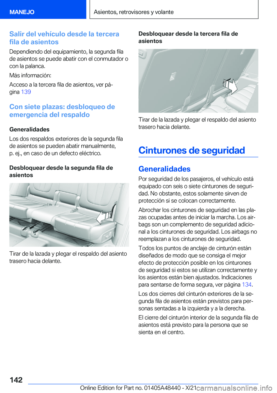 BMW X7 2022  Manuales de Empleo (in Spanish) �S�a�l�i�r��d�e�l��v�e�h�